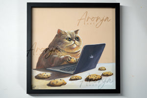 Cookies - Original Gouache Painting (Framed)