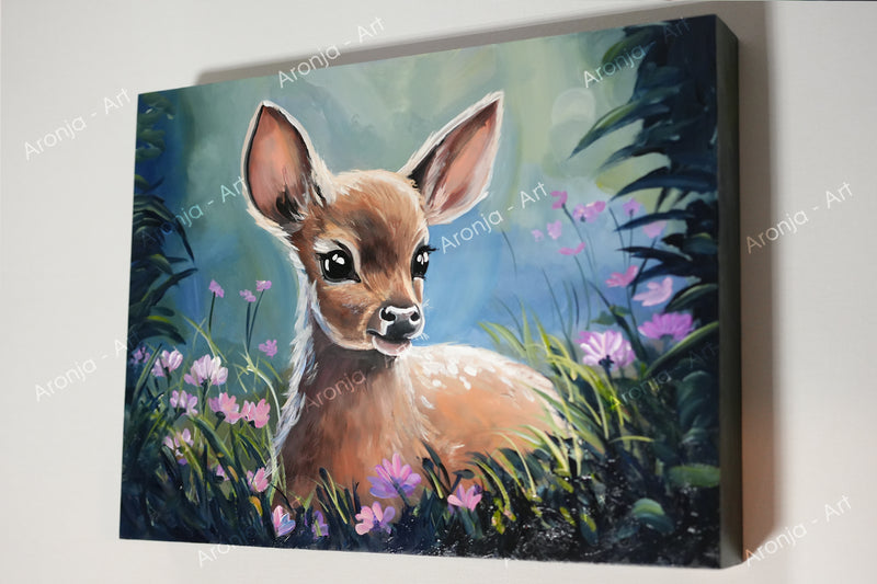 Bambi - Original Painting on wood panel (30 x 40 cm / 12x16")
