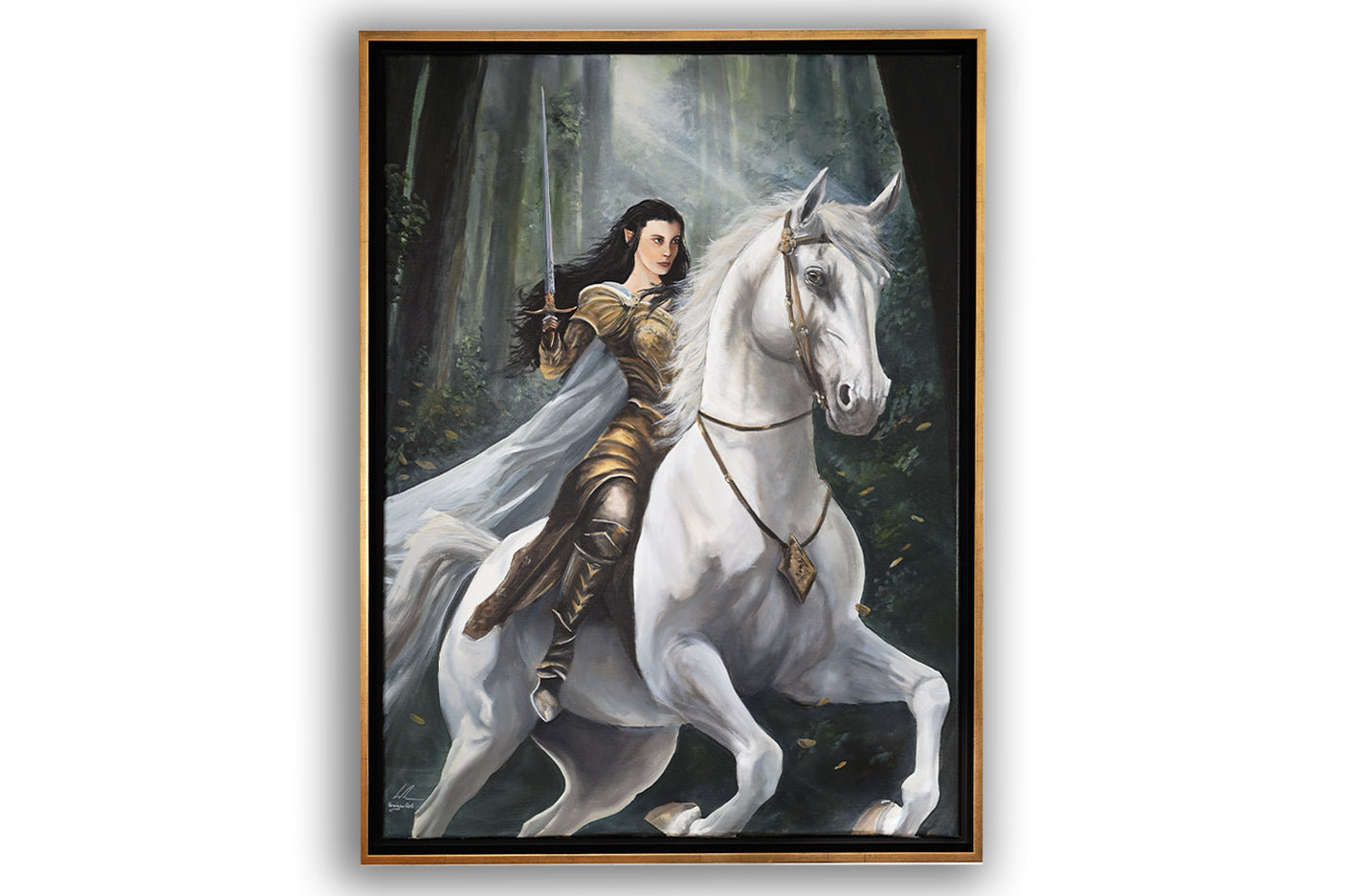 Arwen & Asfaloth - Original painting