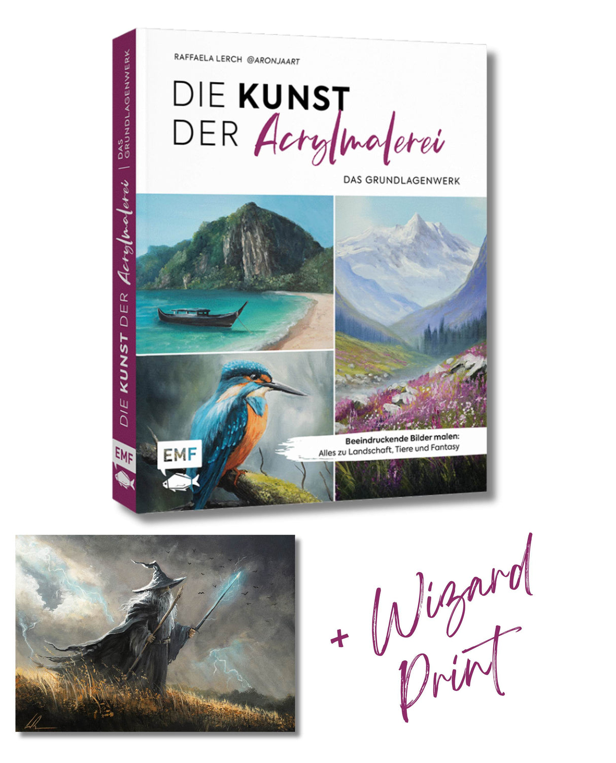 Buch: Die Kunst der Acrylmalerei (Signiert + Widmung)