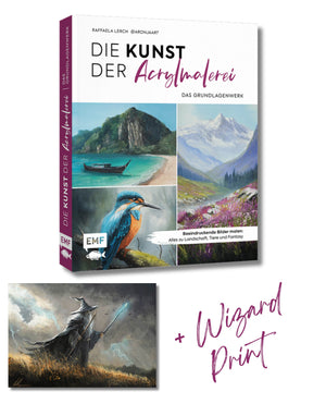 Buch: Die Kunst der Acrylmalerei (Signiert + Widmung)