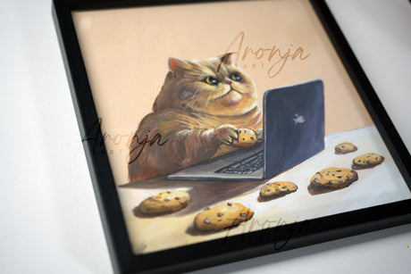 Cookies - Original Gouache Painting (Framed)