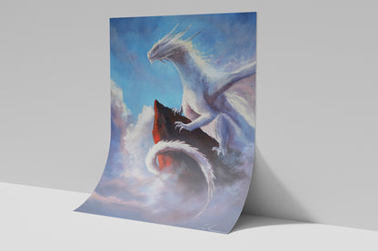 Dragon in Clouds - Print