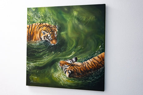 "Emerald Grace" – Original Oil Painting