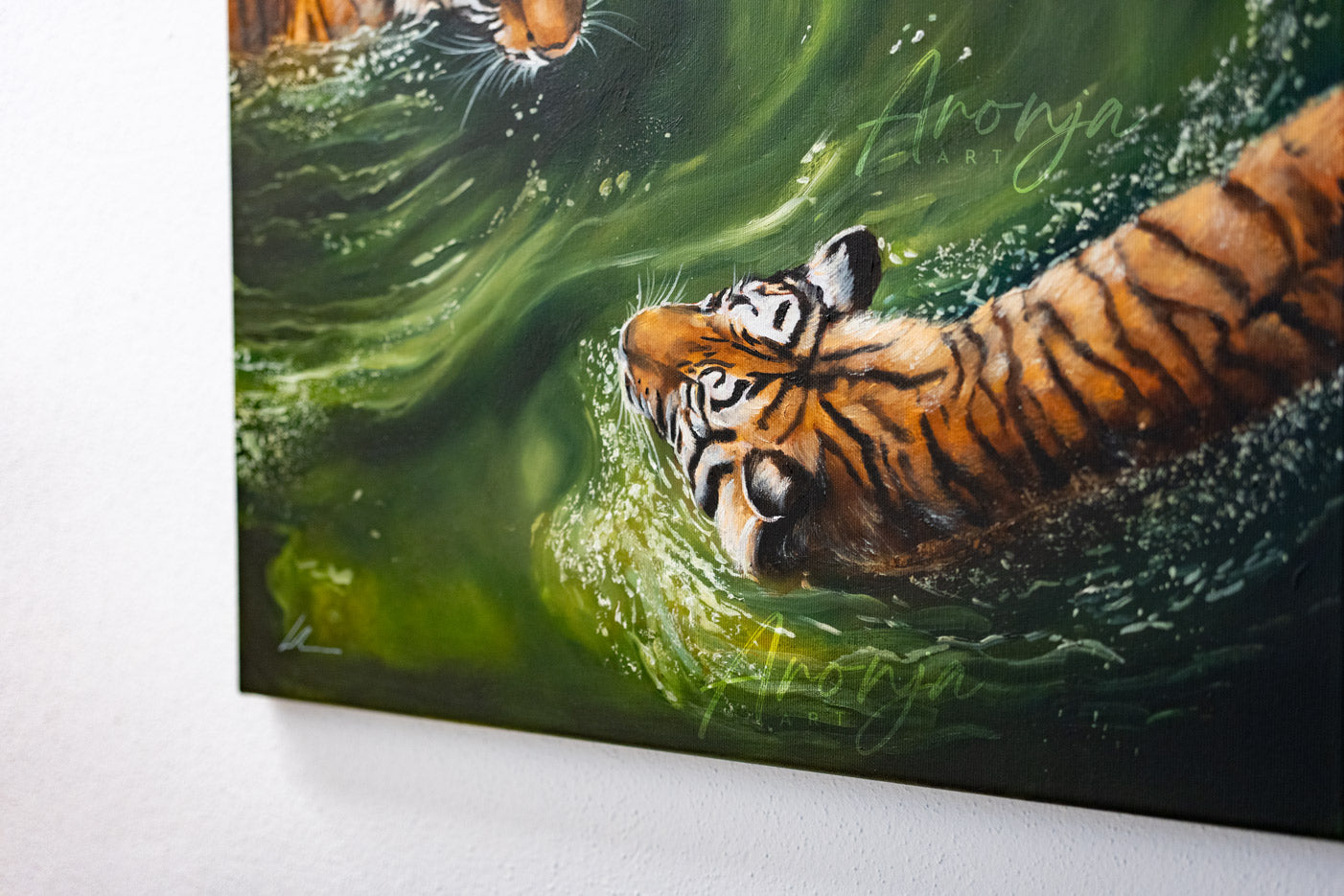 "Emerald Grace" – Original Oil Painting