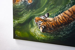 "Emerald Grace" – Original Oil Painting