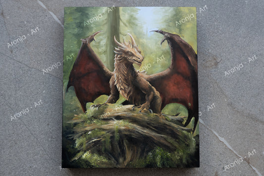 Young Forest Dragon - Original painting