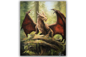 Young Forest Dragon - Print