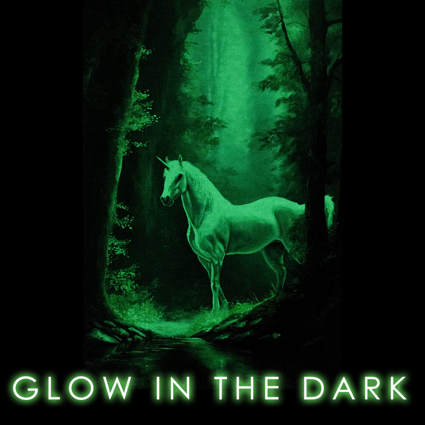 GLOW IN THE DARK PRINT: Unicorn