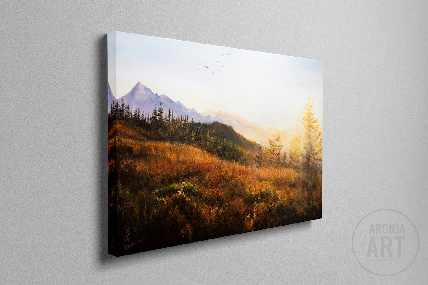 Sunset In The Mountains (Print)