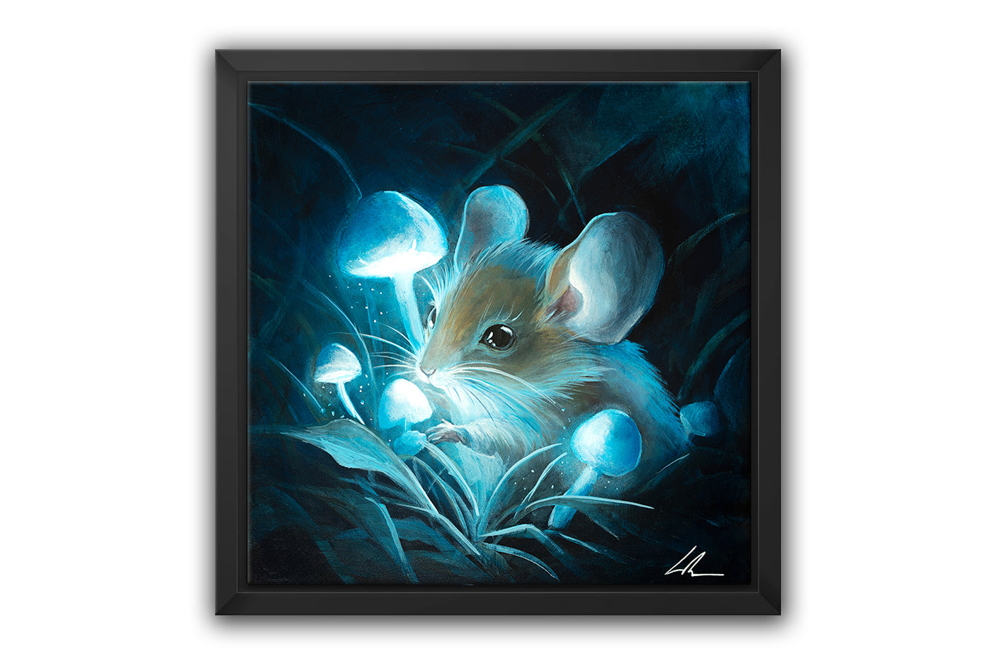 Luminous Mushrooms - (Print)