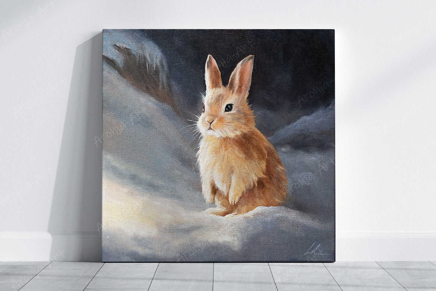 Rabbit in Snow (Print)