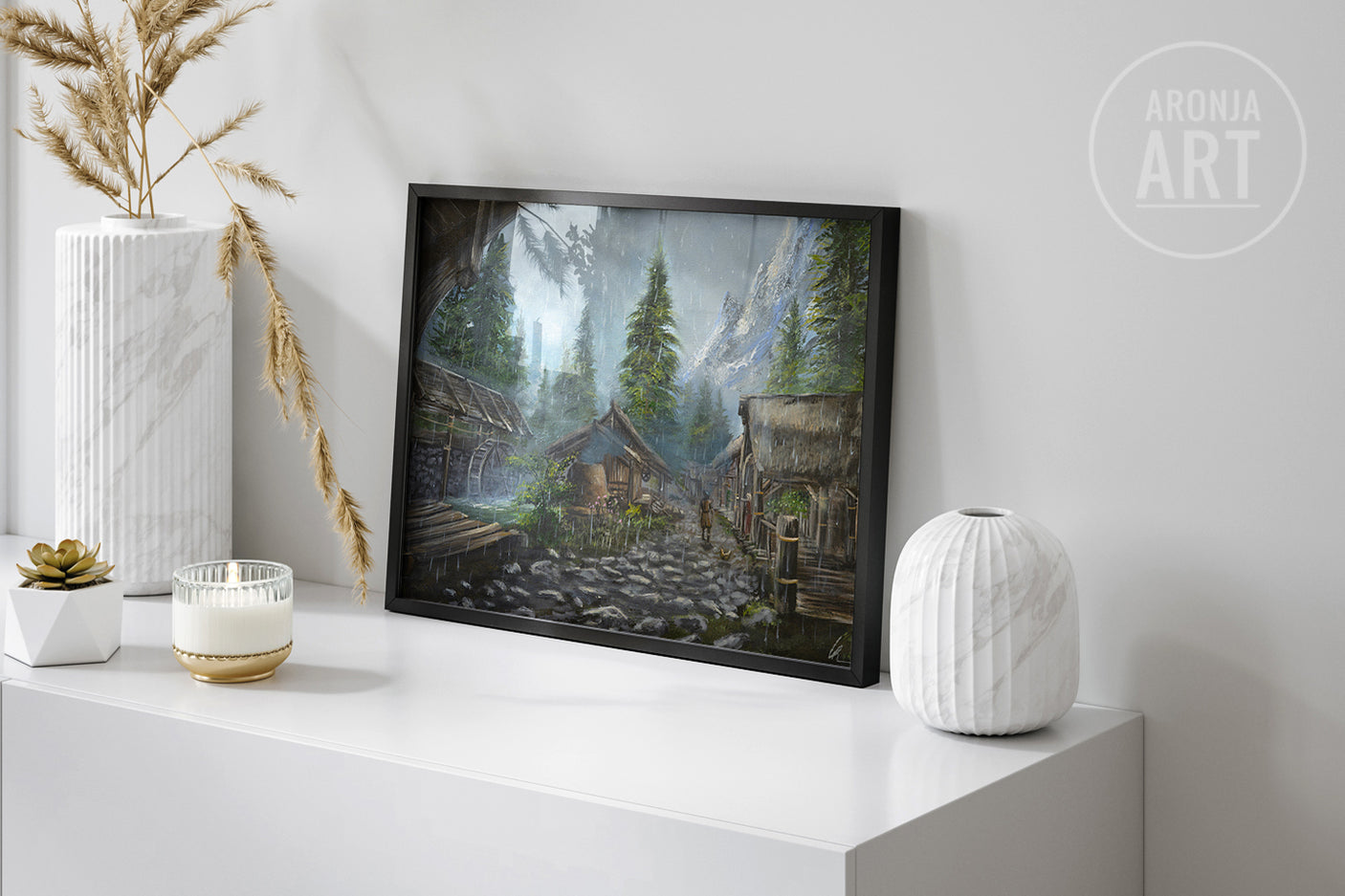 Rainy Riverwood (Print)