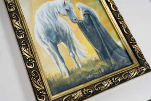 Old Friends - Original framed Gouache Painting