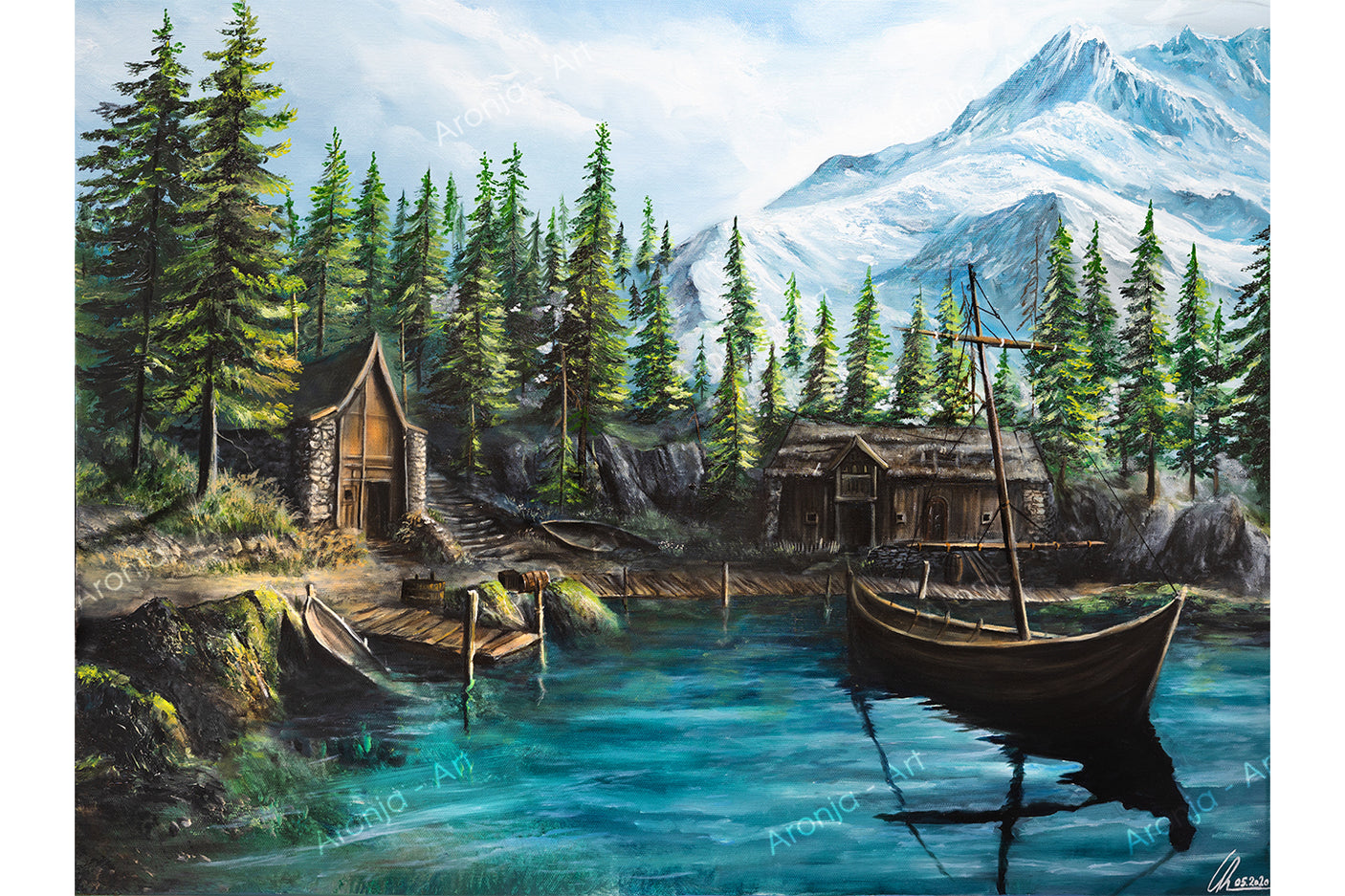 Skellige Village (Print)