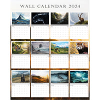 Wall calendar (Europe, Australia, Asia)