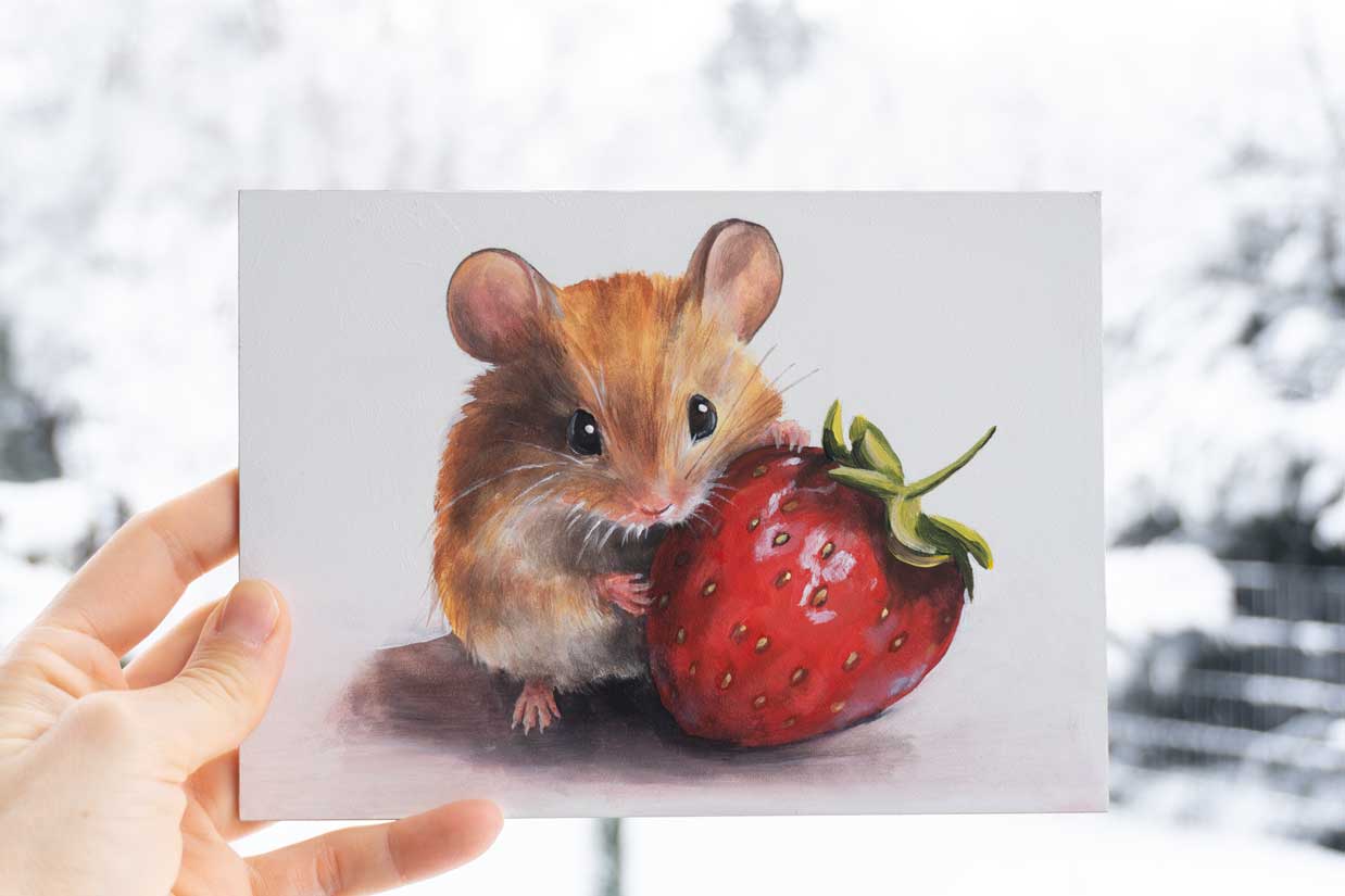 Mouseberry - Original Acrylic Painting