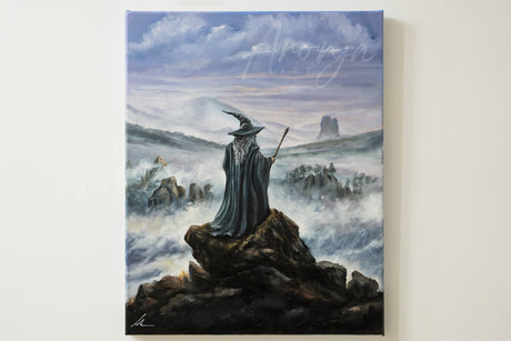 Oil-Painting: The Wanderer above the Sea of Fog