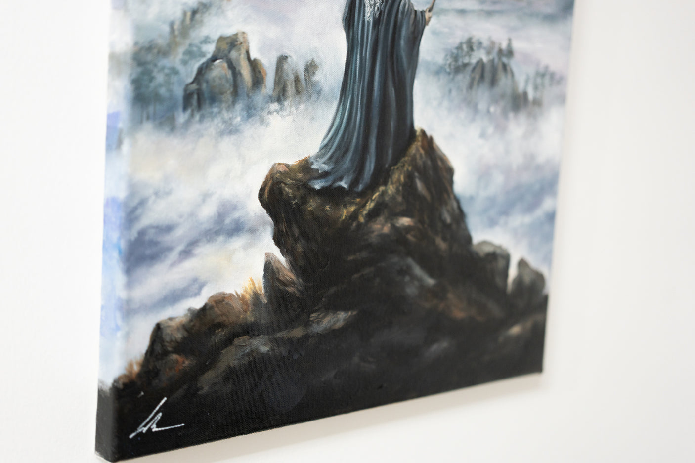 Oil-Painting: The Wanderer above the Sea of Fog