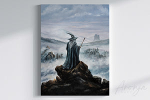 Oil-Painting: The Wanderer above the Sea of Fog