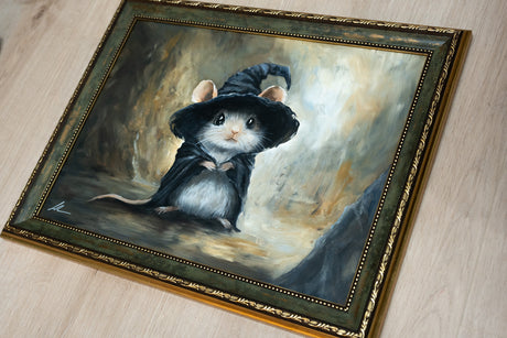 Mouse Wizard- Original Oil Painting