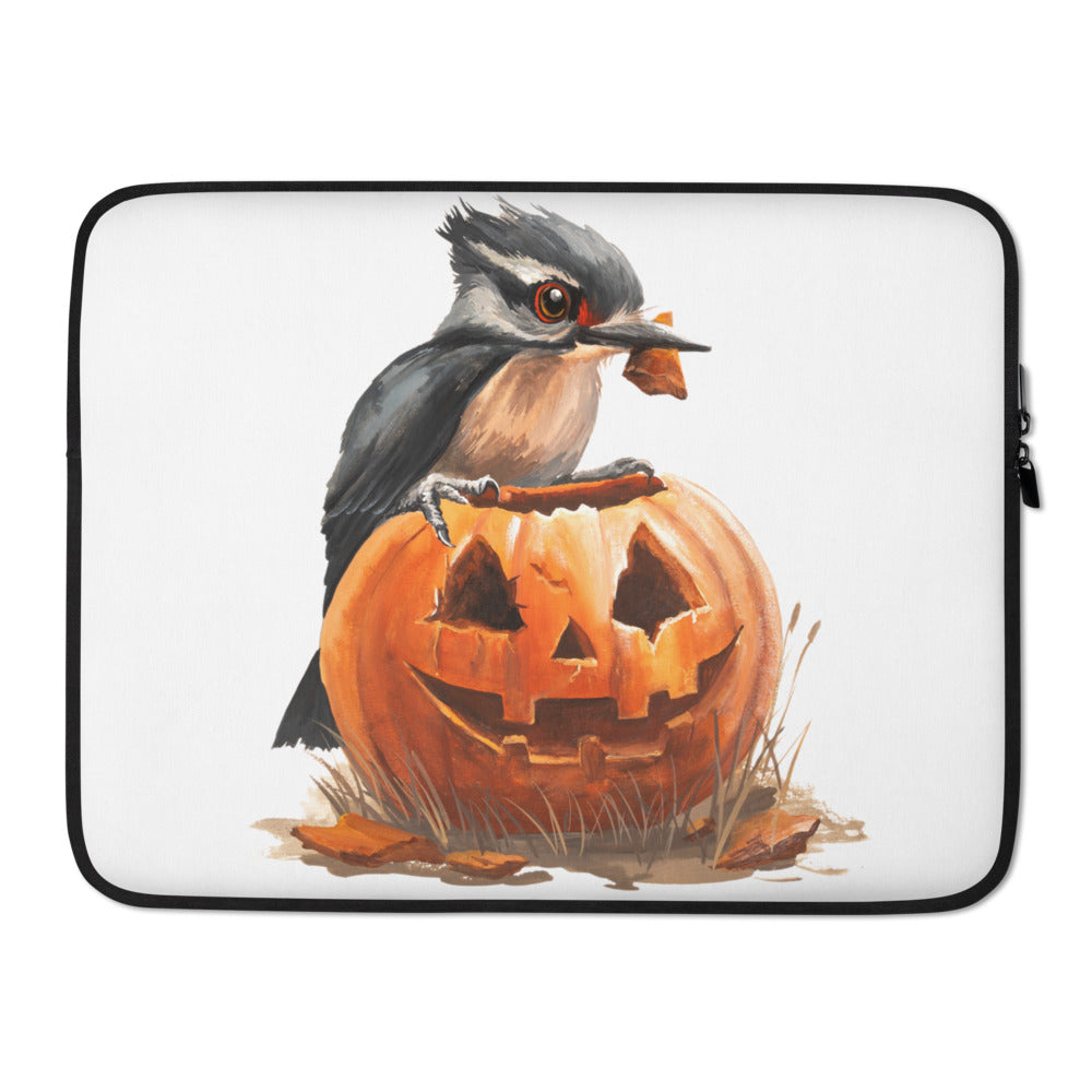 Woodpecker Pumpkin Carver - Laptop Sleeve