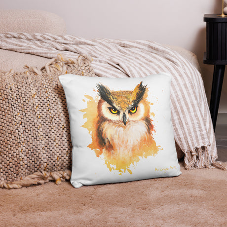 Watercolor Owl - Pillow