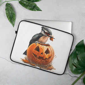 Woodpecker Pumpkin Carver - Laptop Sleeve