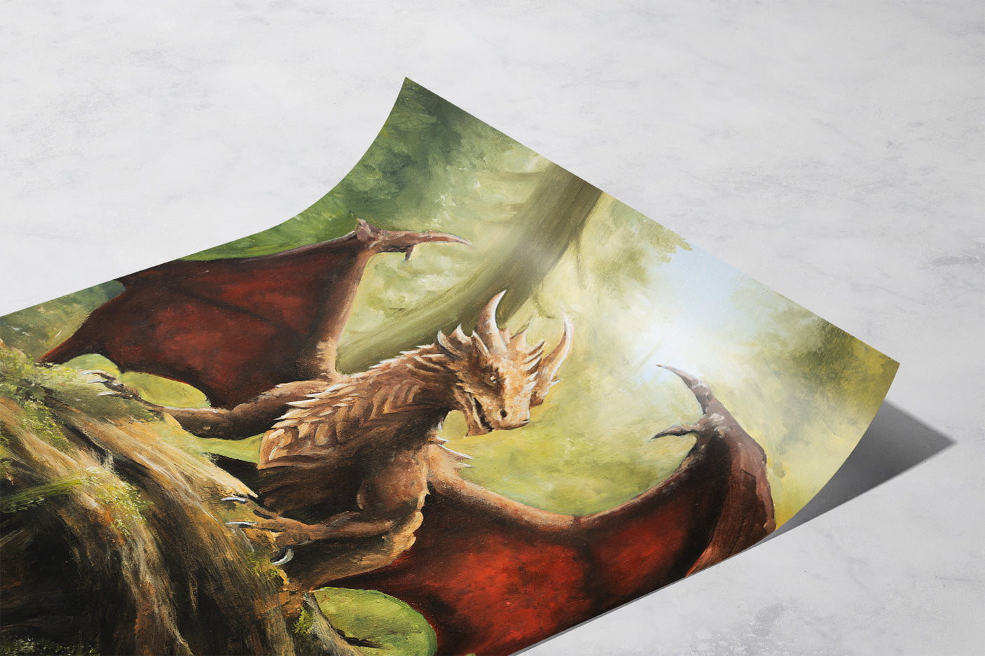 Young Forest Dragon - Print